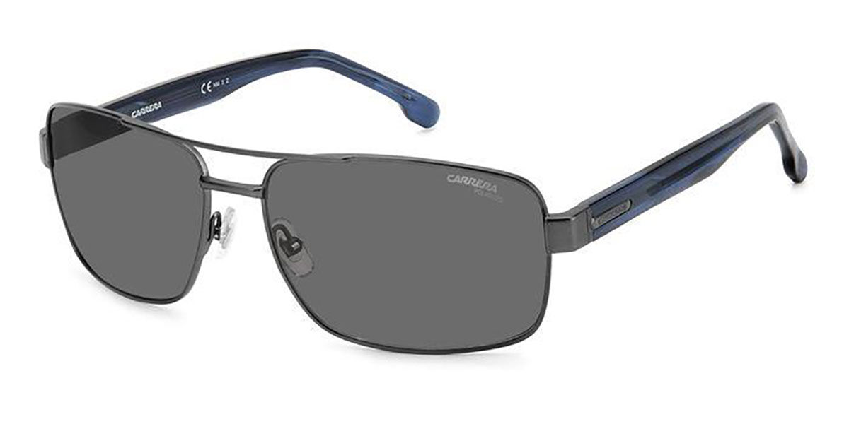 Carrera 8063/S R80/M9, Silver frame, Grey lenses