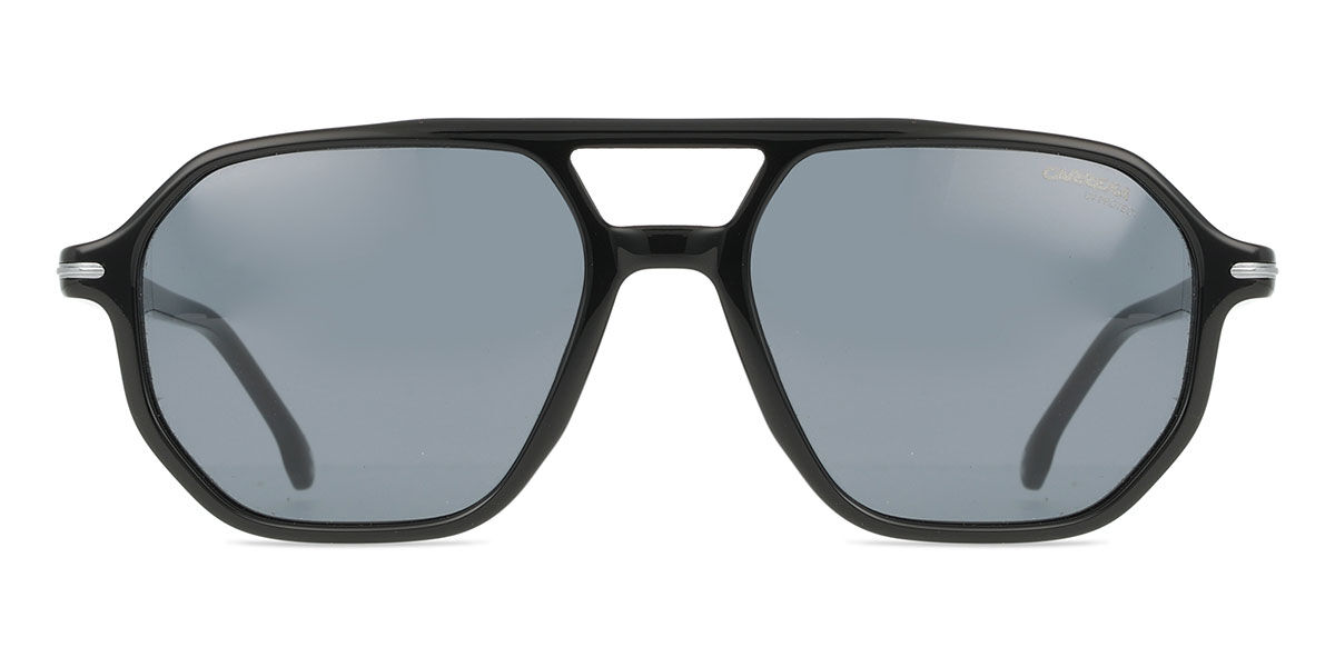 Carrera 341/S 284/IR, Black frame, Solid Dark Grey lenses
