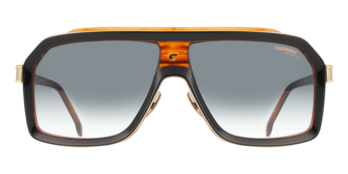 Carrera CA 1053/S/TI 37N/9K, Black frame, Gradient Dark Green lenses
