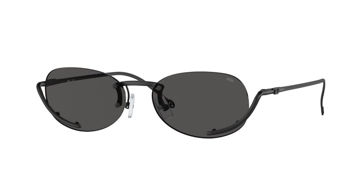 Diesel DL1004 109/87, Black frame, Solid Dark Grey lenses
