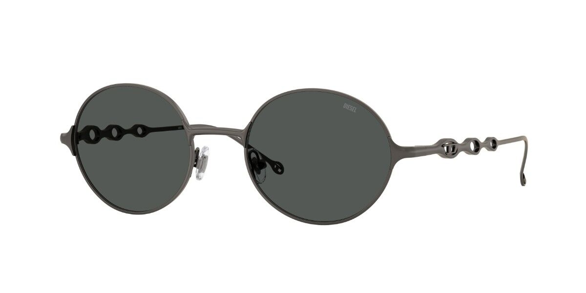 Diesel DL1008 100987, Gunmetal frame, Solid Dark Grey lenses