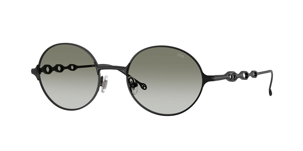 Diesel DL1008 10138E, Black frame, Gradient Green lenses