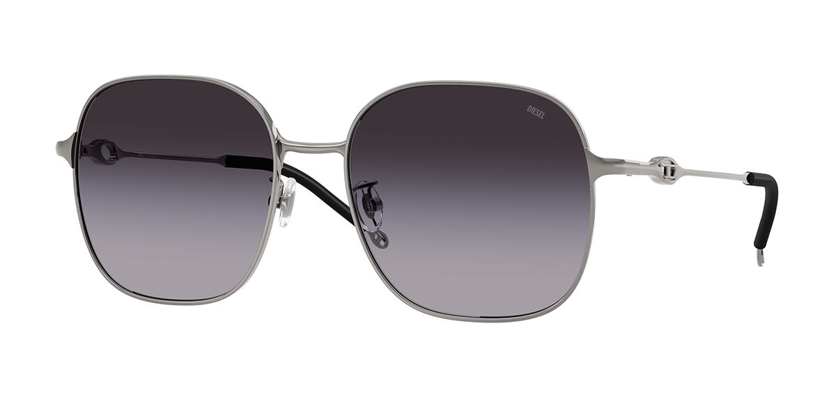 Diesel DL1010D Asian Fit 10038G, Gunmetal frame, Gradient Grey lenses