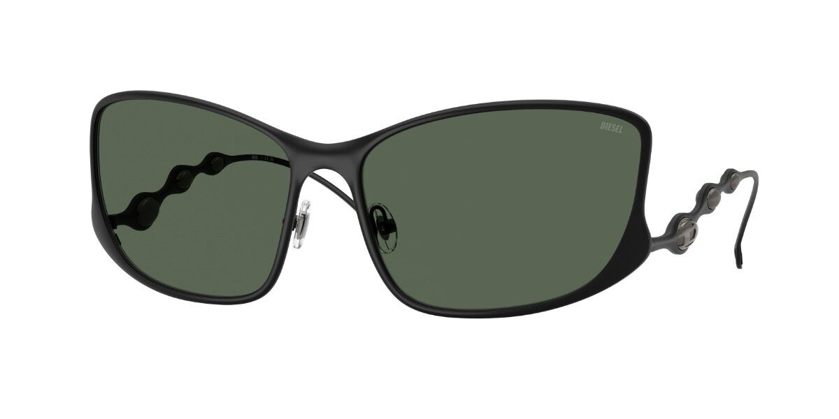 Diesel DL1013 101371, Black frame, Solid Dark Green lenses