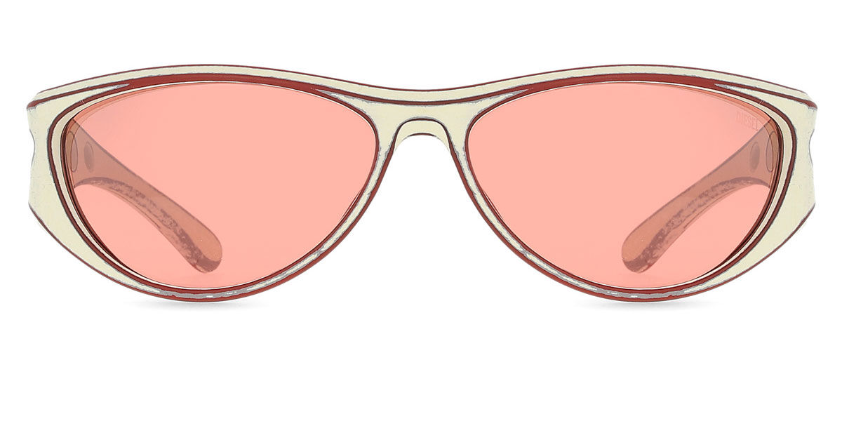 Diesel DL3004U 20107E, Red frame, Gradient Red Mirror lenses