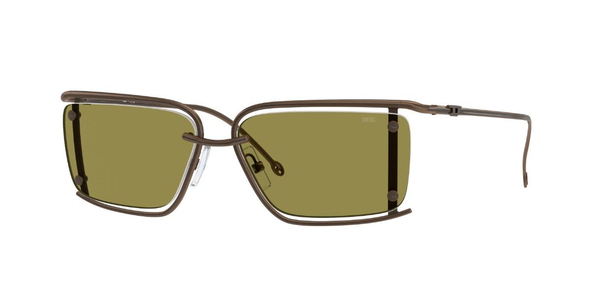 Diesel DL1002 105/2, Brown frame, Solid Green lenses