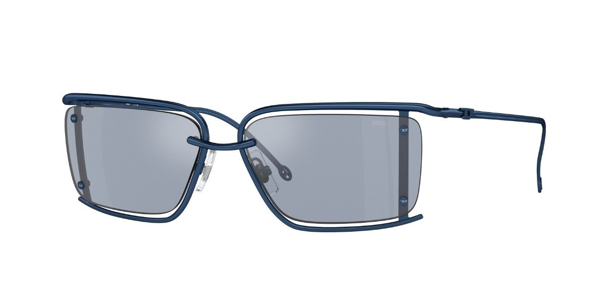 Diesel DL1002 110/55, Blue frame, Solid Blue Silver Mirror lenses