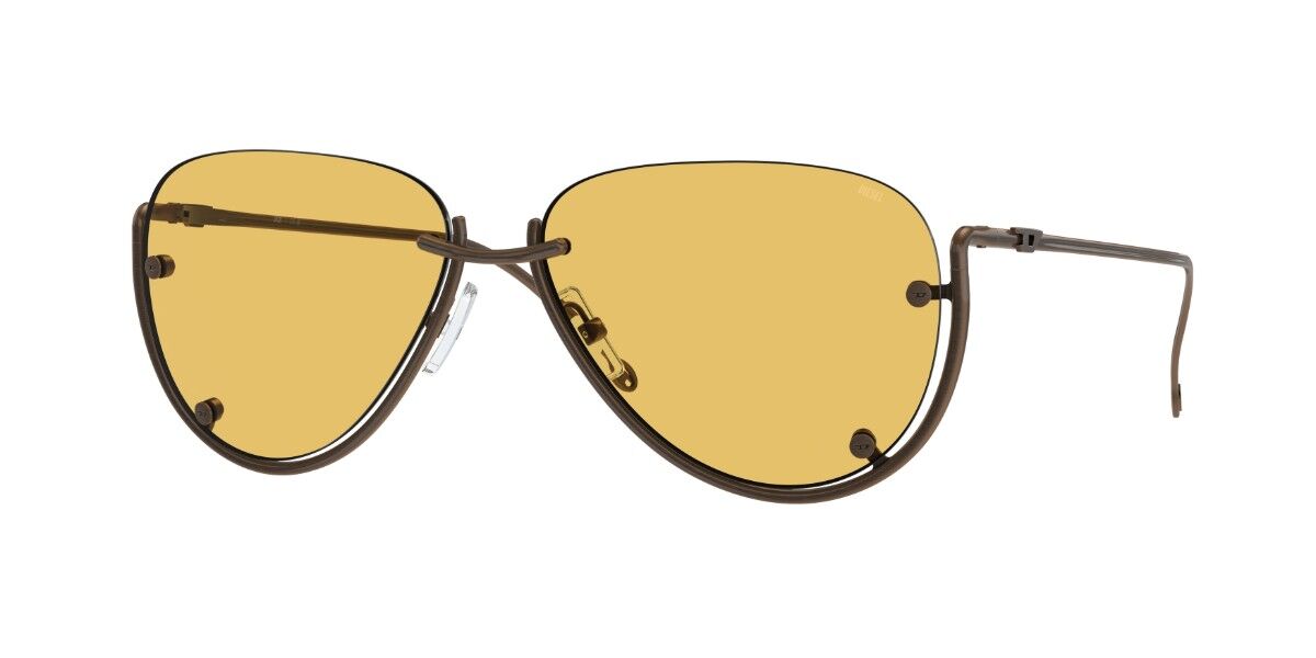 Diesel DL1003 105/85, Brown frame, Solid Yellow Green lenses