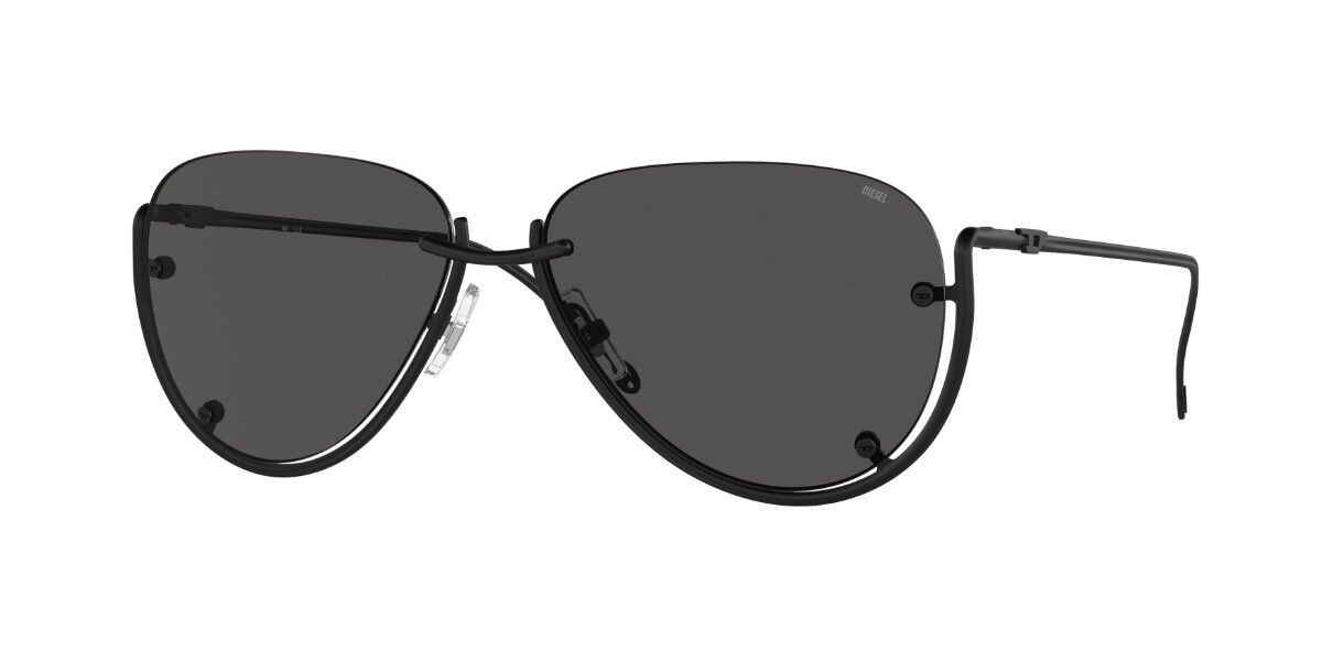 Diesel DL1003 109/87, Black frame, Solid Dark Grey lenses