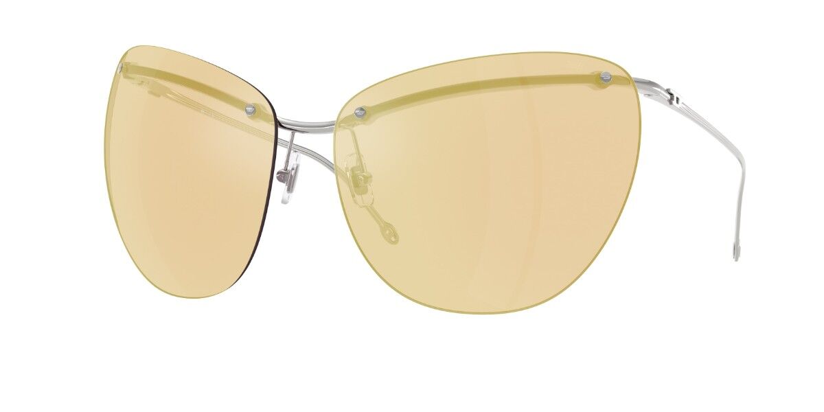 Diesel DL1007 103/5A, Silver frame, Light Brown Full Multilayer Gold Mirror lenses