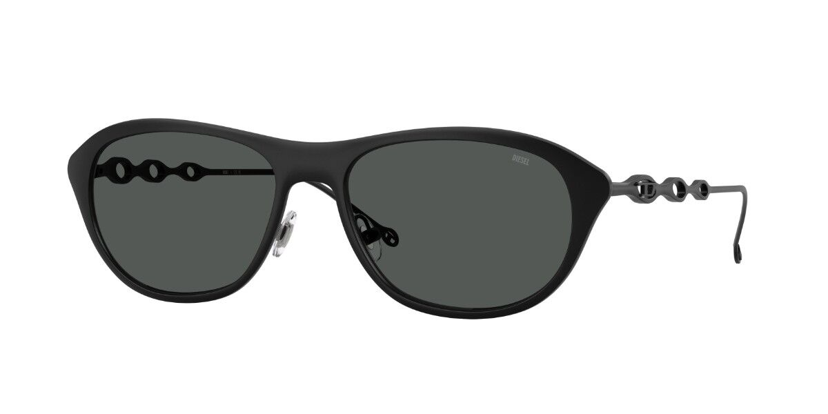 Diesel DL1011 101387, Black frame, Solid Dark Grey lenses