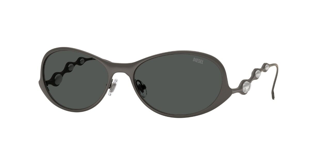 Diesel DL1014 100987, Gunmetal frame, Solid Dark Grey lenses