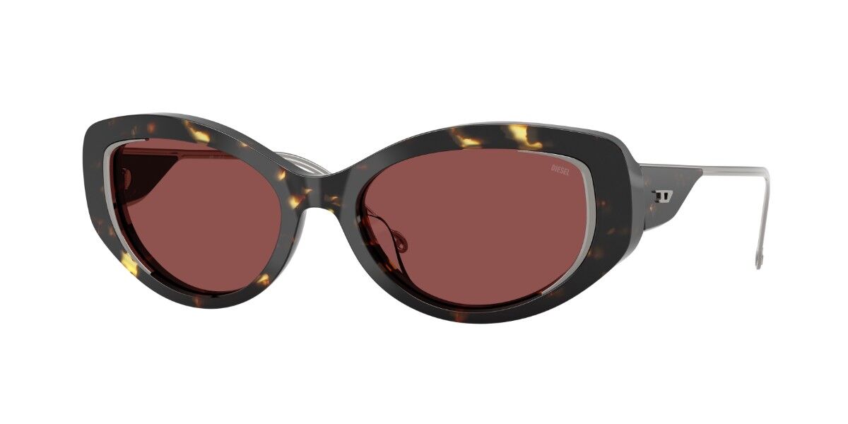 Diesel DL2001MU 201775, Tortoiseshell frame, Solid Dark Purple lenses
