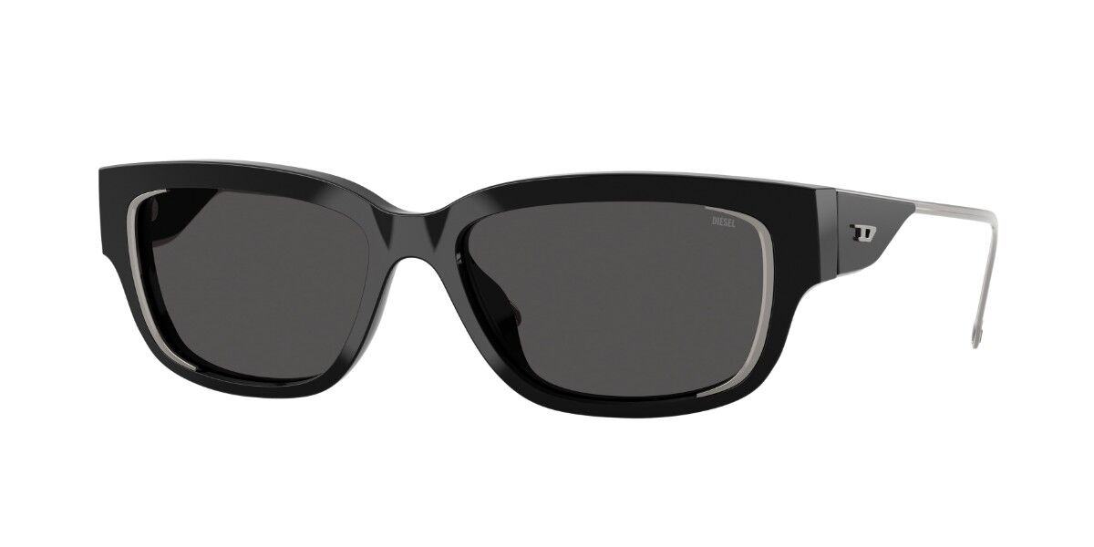 Diesel DL2002MU 701/87, Black frame, Solid Dark Grey lenses