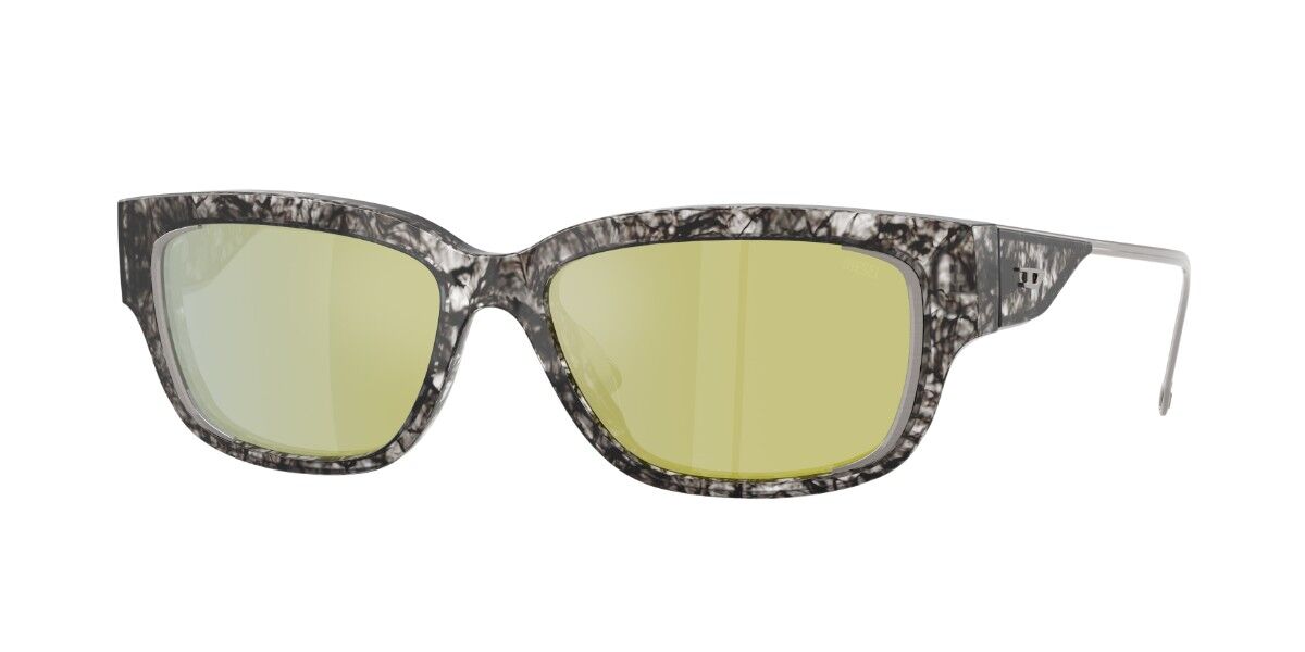Diesel DL2002MU 720/J2, Tortoiseshell frame, Solid Iridium Emerald Green Full Multilayer Dark Purple Mirror lenses