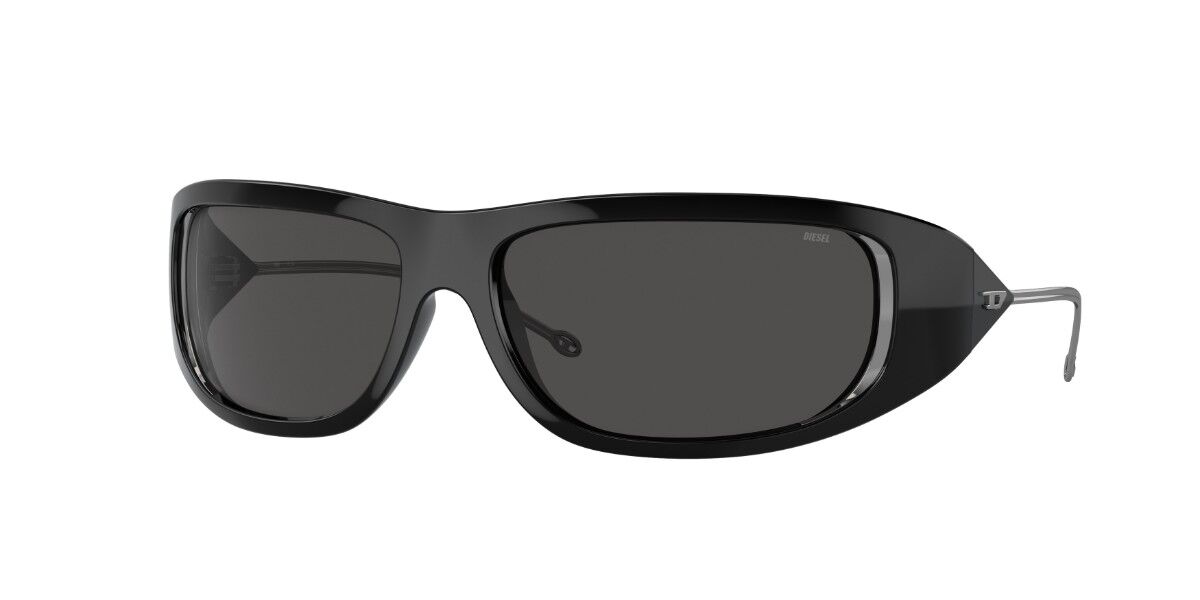 Diesel DL3001 501/87, Black frame, Solid Dark Grey lenses