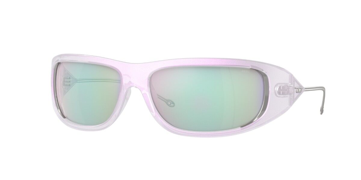 Diesel DL3001 506/6V, Clear frame, Solid White Full Multilayer Grey Mirror lenses