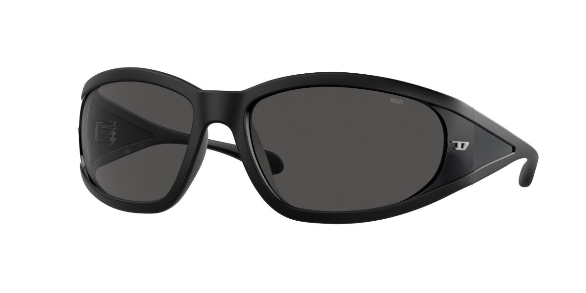 Diesel DL3002 501S87, Black frame, Solid Dark Grey lenses