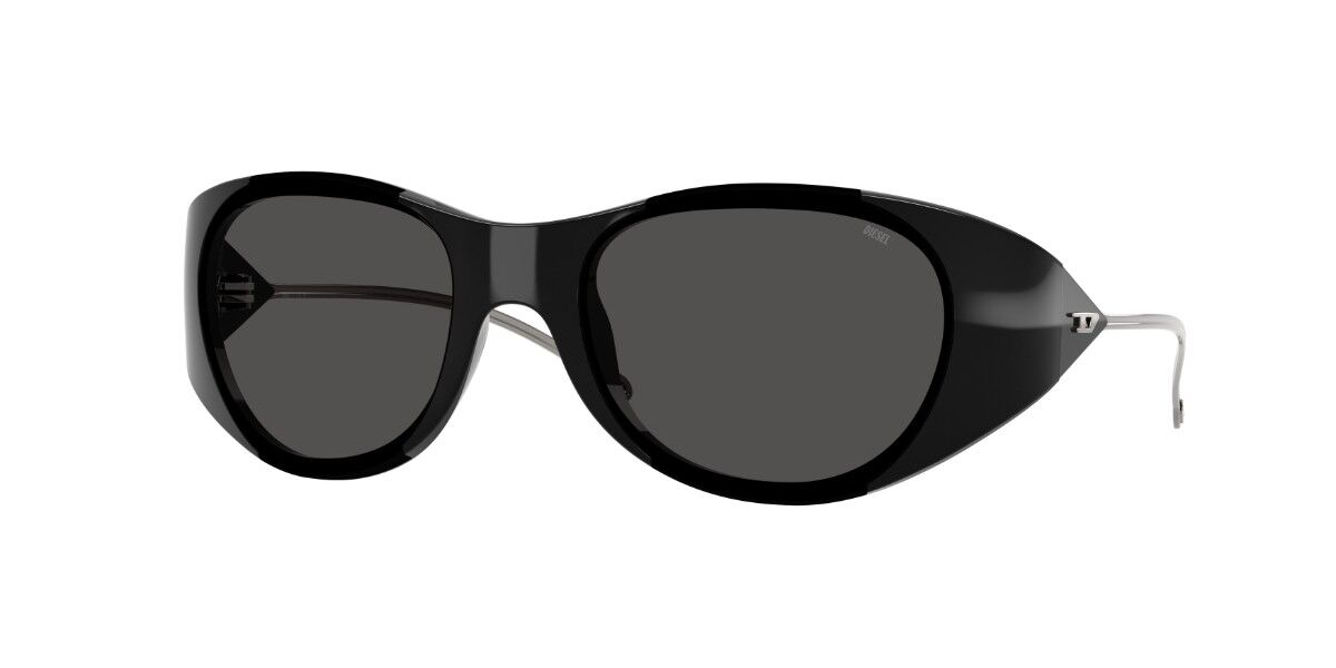 Diesel DL3003 501/87, Black frame, Solid Dark Grey lenses