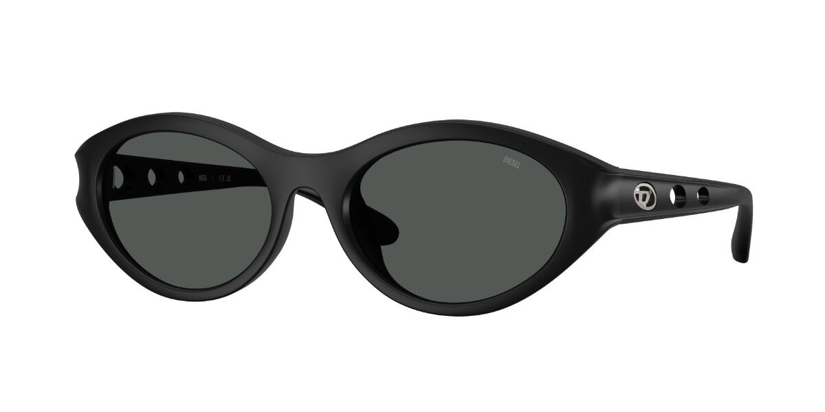Diesel DL3005U 200287, Black frame, Solid Dark Grey lenses
