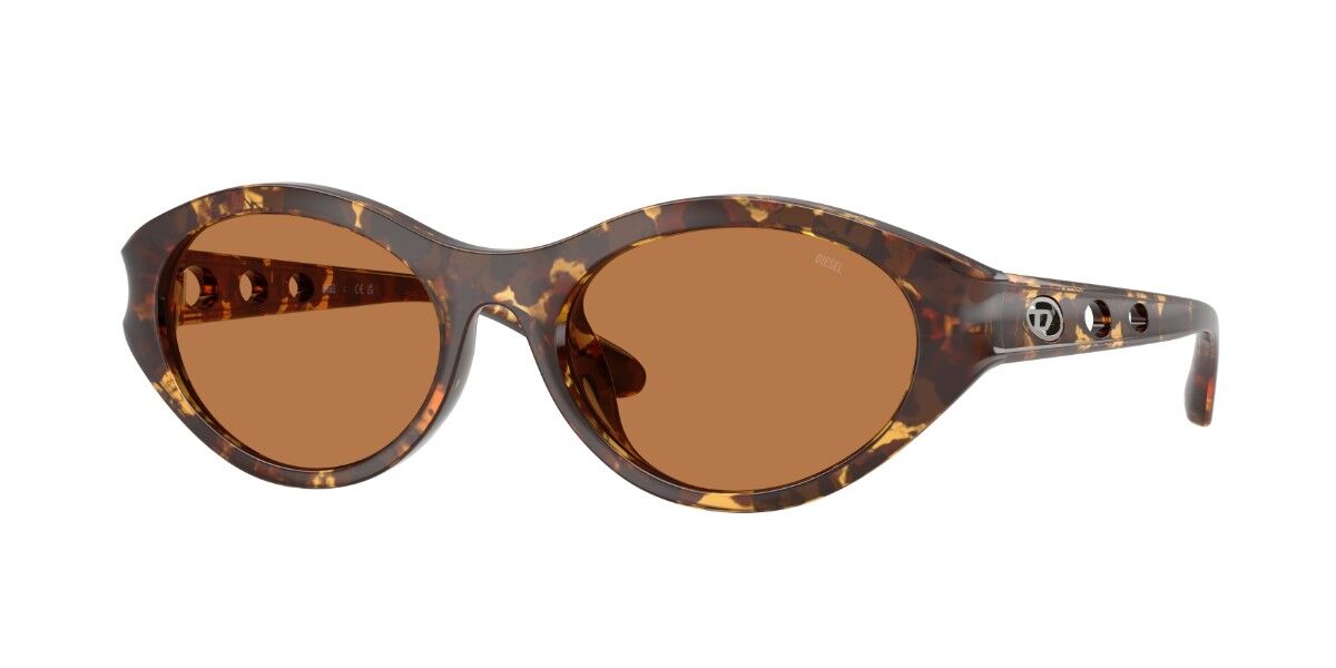 Diesel DL3005U 201373, Tortoiseshell frame, Solid Plain Brown lenses