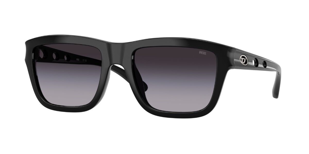 Diesel DL3006U 20018G, Black frame, Gradient Dark Grey lenses