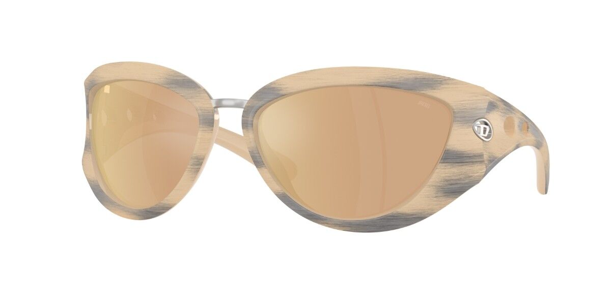 Diesel DL3007U 20087J, Yellow frame, Pink Full Multilayer Gold Mirror lenses