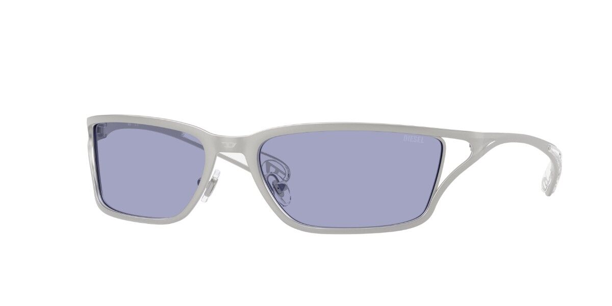 Diesel DL1015 10071A, Silver frame, Purple lenses