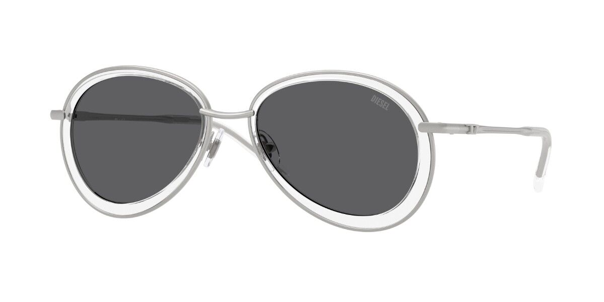 Diesel DL1016 100787, Silver frame, Dark Grey lenses