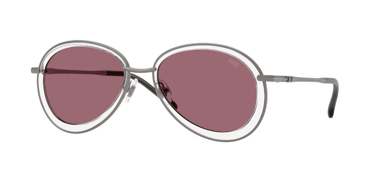 Diesel DL1016 1009B5, Clear frame, Red Full Internal Multilayer Mirror lenses