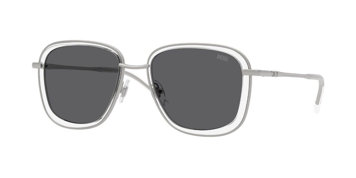 Diesel DL1017 100787, Silver frame, Dark Grey lenses