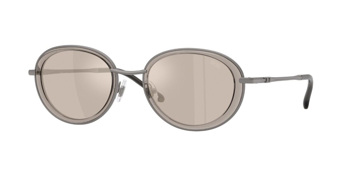 Diesel DL1018 10096G, Grey frame, Ivory Grey Full Internal Multilayer Silver Mirror lenses