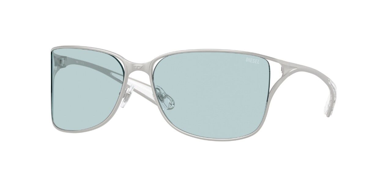Diesel DL1019 1007/1, Silver frame, Azure Blue lenses