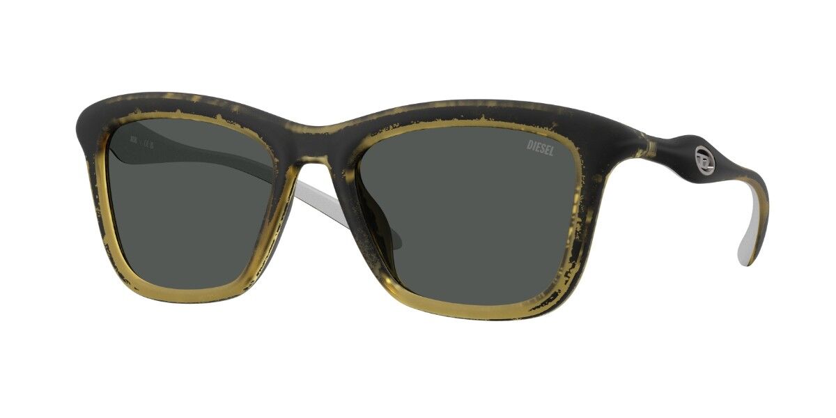 Diesel DL3008U 203087, Yellow frame, Dark Grey lenses