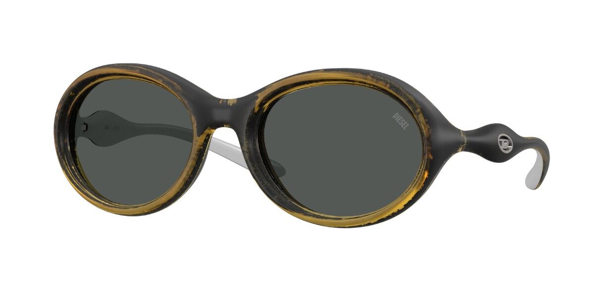 Diesel DL3009U 203087, Yellow frame, Dark Grey lenses