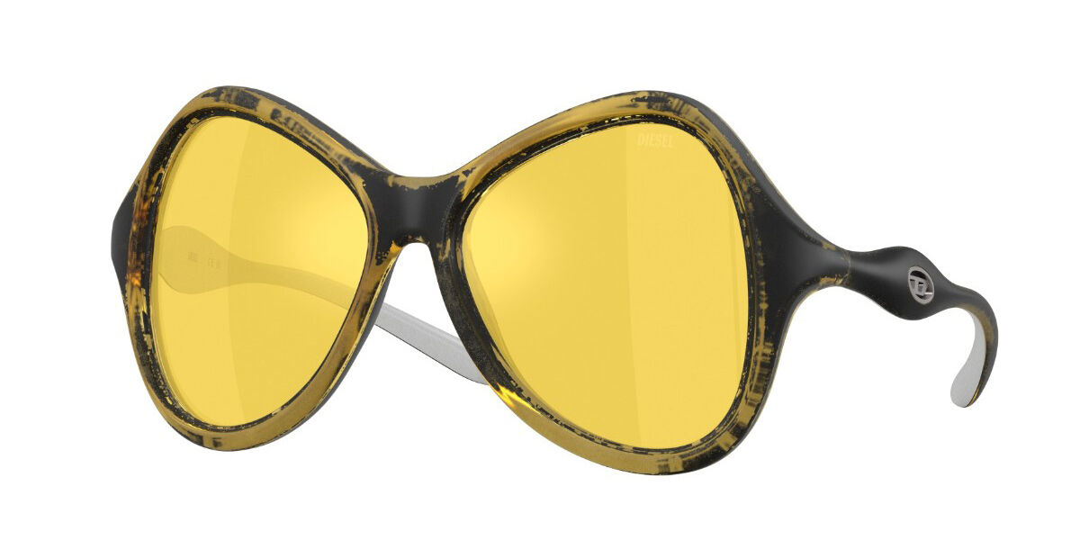 Diesel DL3010U 2030V9, Yellow frame, Yellow Full Internal Multilayer Mirror lenses