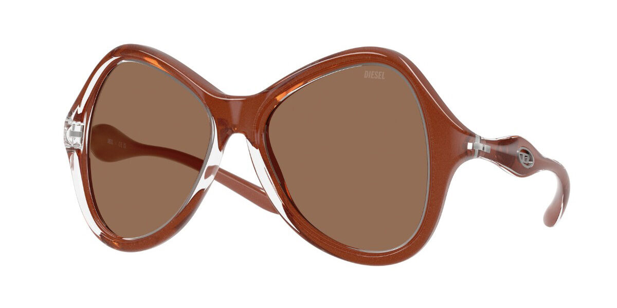 Diesel DL3010U 203373, Brown frame, Dark Brown lenses