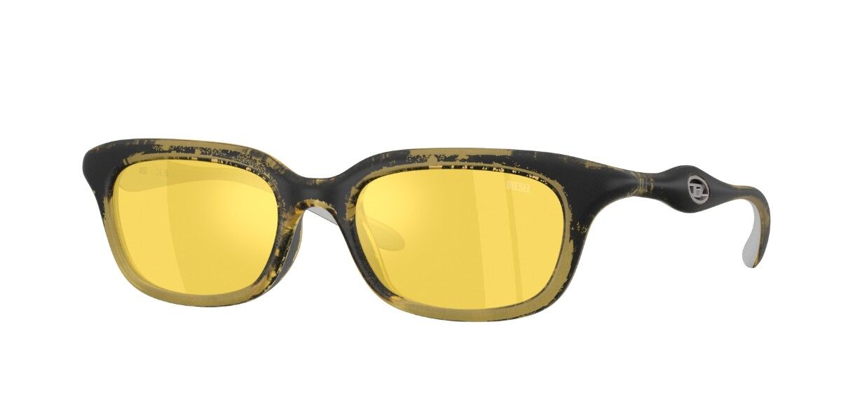 Diesel DL3013U 2030V9, Yellow frame, Yellow Full Internal Multilayer Mirror lenses
