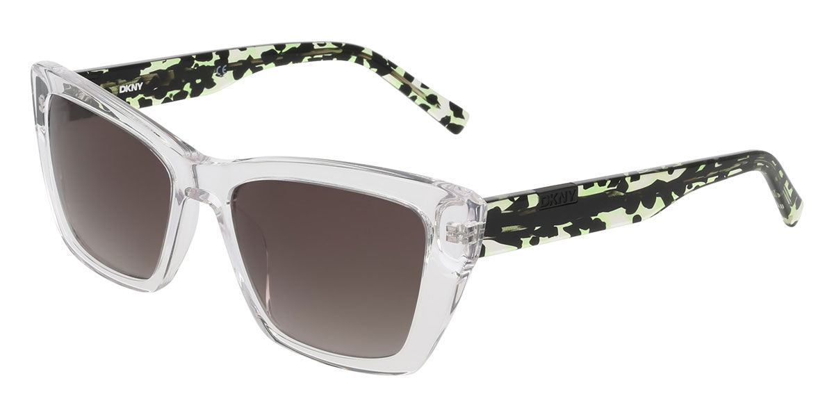 DKNY DK554S 000, Clear frame, Gradient Grey lenses