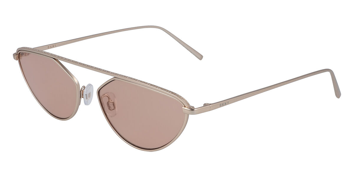 DKNY DK109S 770, Gold frame, Brown lenses