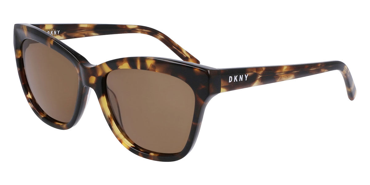 DKNY DK543S 281, Tortoiseshell frame, Brown lenses