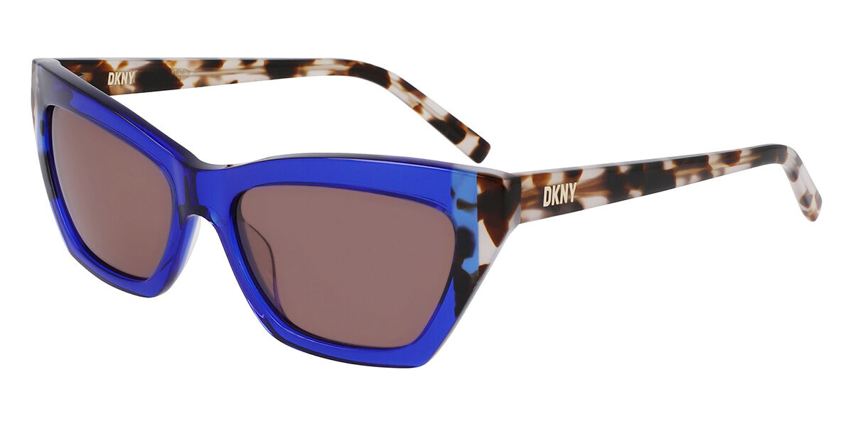 DKNY DK547S 425, Blue frame, Brown lenses
