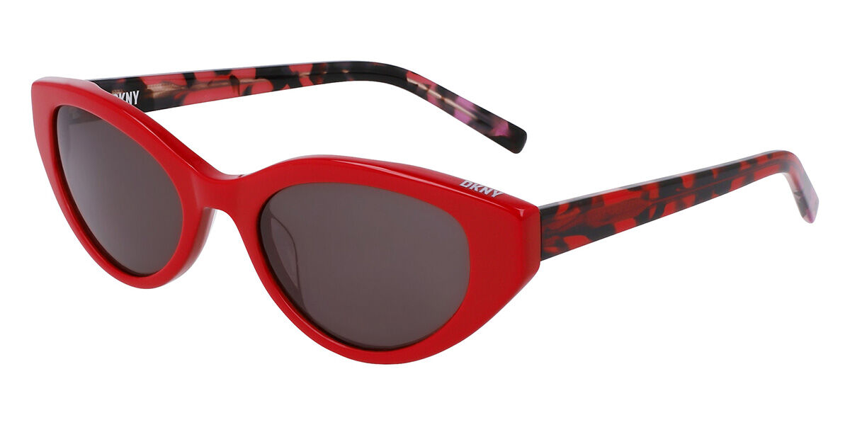 DKNY DK548S 500, Red frame, Brown lenses