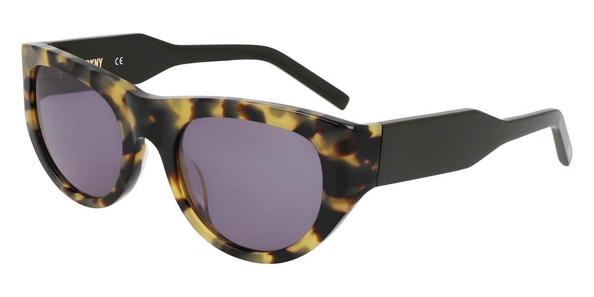 DKNY DK550S 281, Tortoiseshell frame, Purple lenses