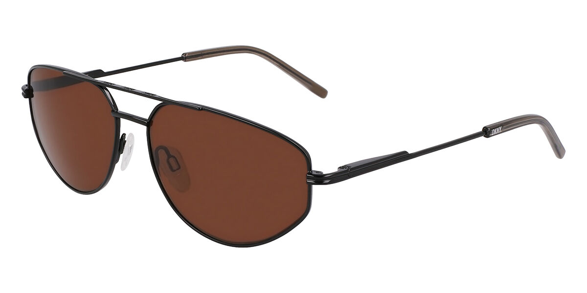 DKNY DK117S 001, Black frame, Brown lenses