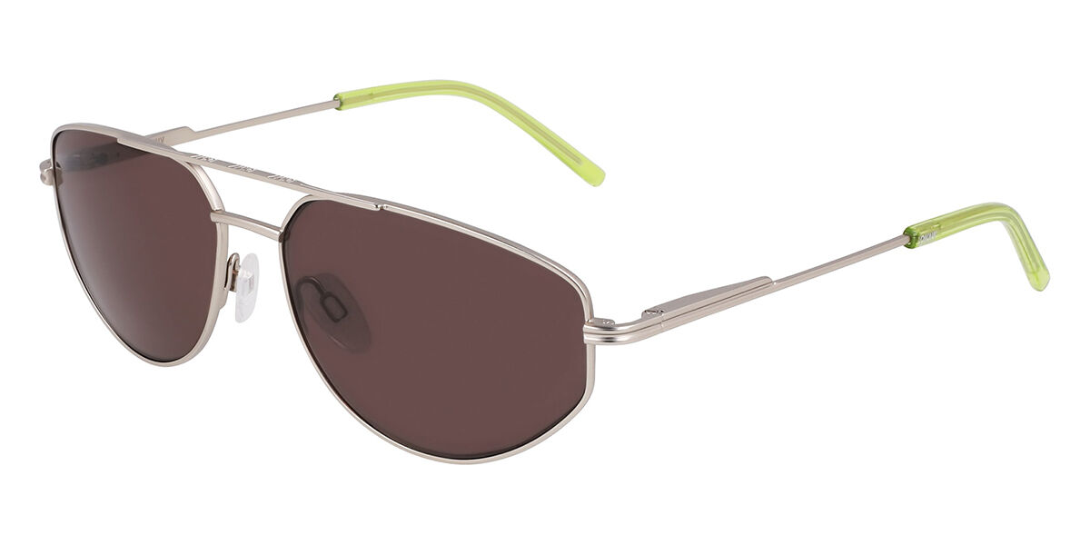 DKNY DK117S 040, Silver frame, Brown lenses