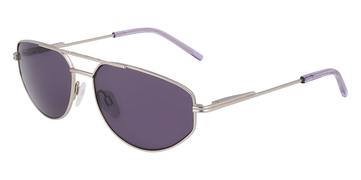 DKNY DK117S 045, Silver frame, Purple lenses