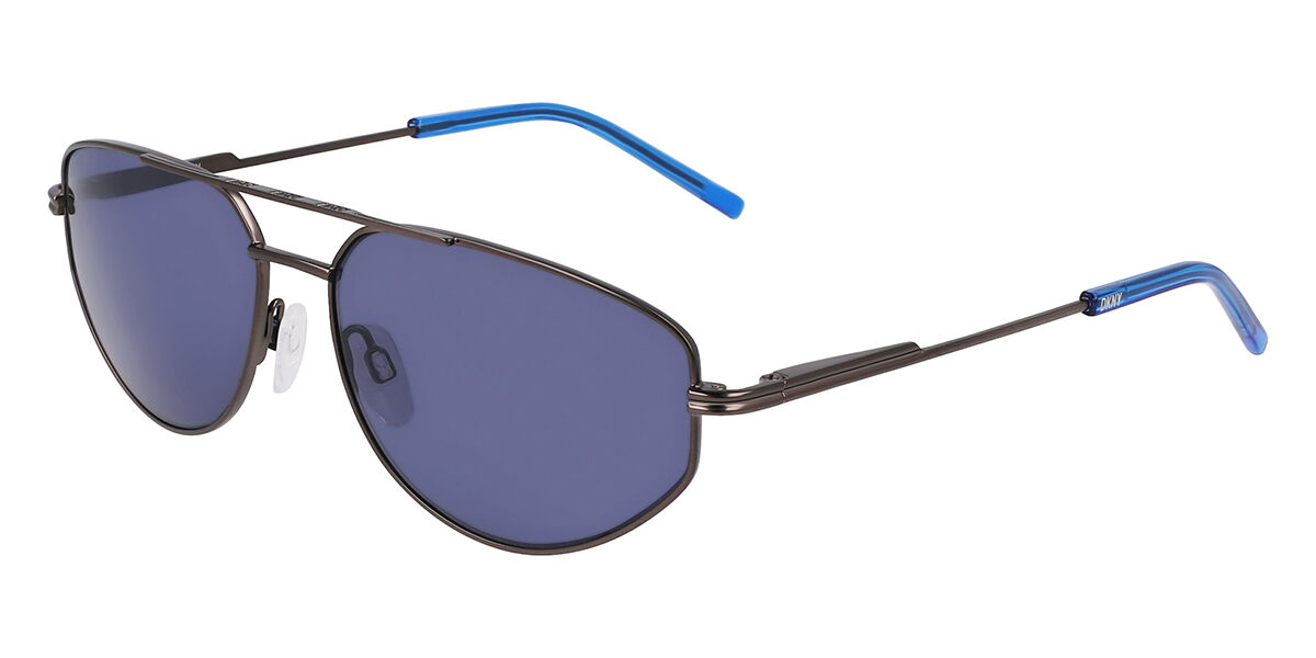 DKNY DK117S 070, Gunmetal frame, Blue lenses