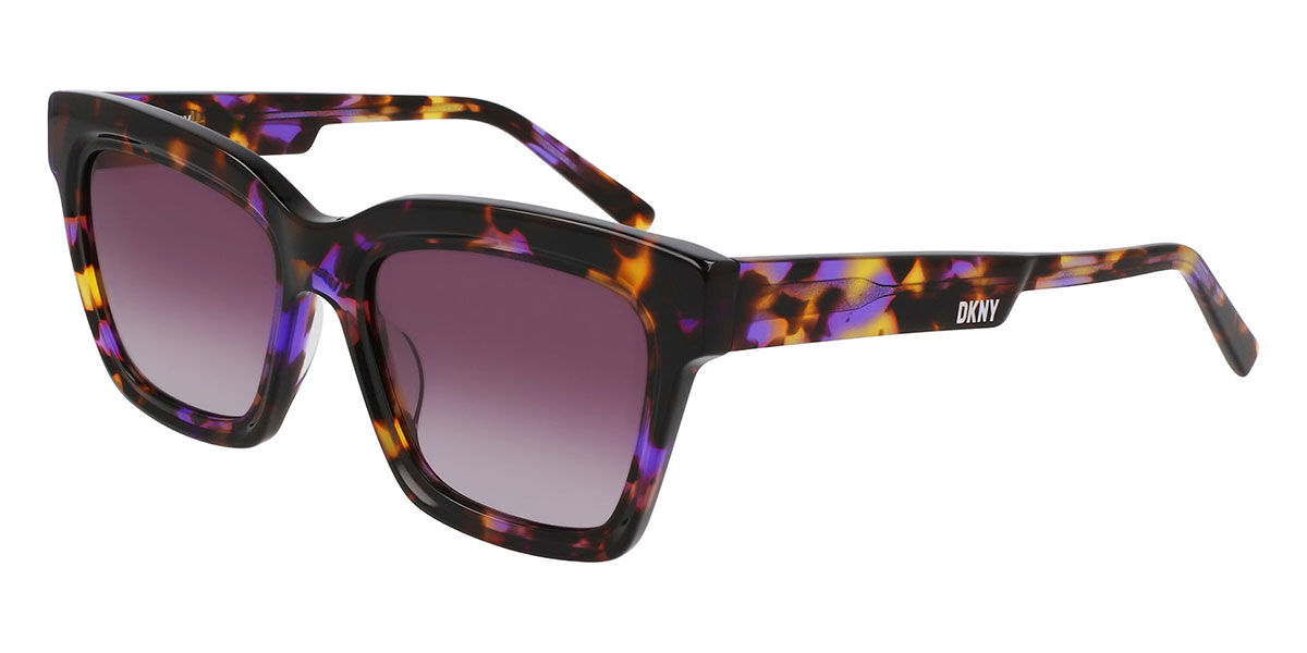 DKNY DK551S 540, Tortoiseshell frame, Gradient Purple lenses