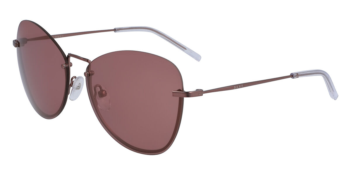 DKNY DK100S 608, Brown frame, Brown lenses